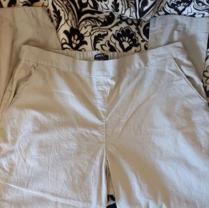 Kenneth Cole- Linen blend tan slacks, sz XL